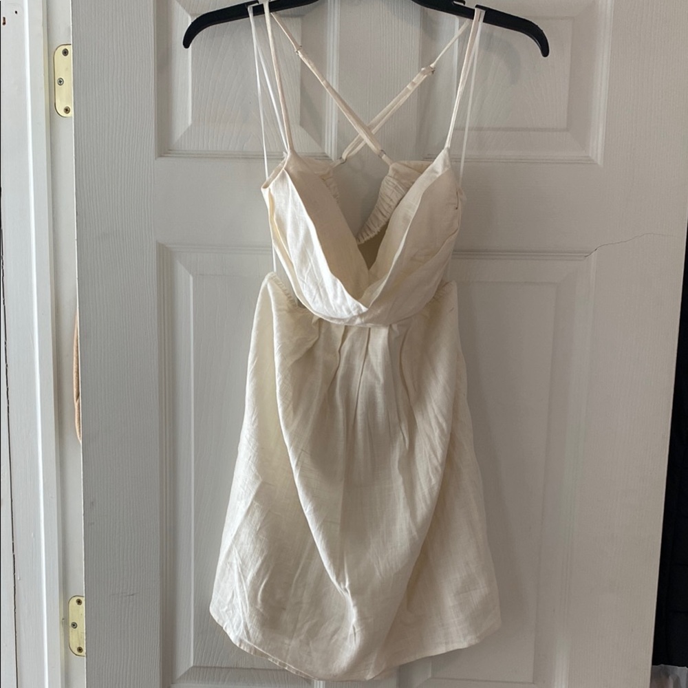 Hello Molly Cream Mini Dress